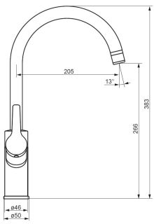Смеситель для кухни Damixa Eclipse хром 310721000